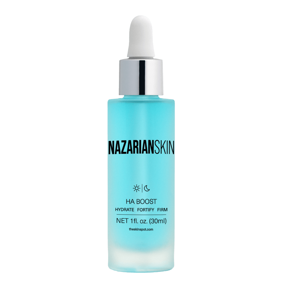 NazarianSkin HA Boost hydrating hyaluronic acid serum with peptides that plumps skin improves firmness and boosts hydration