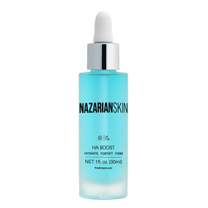 NazarianSkin HA Boost hydrating hyaluronic acid serum with peptides that plumps skin improves firmness and boosts hydration