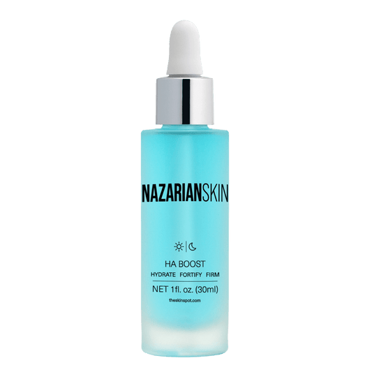 NazarianSkin HA Boost hydrating hyaluronic acid serum with peptides that plumps skin improves firmness and boosts hydration