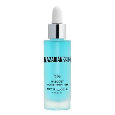 NazarianSkin HA Boost hydrating hyaluronic acid serum with peptides that plumps skin improves firmness and boosts hydration