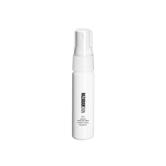 NazarianSkin soothe antioxidant face mist travel size spray hydrates skin calms redness and supports skin barrier repair