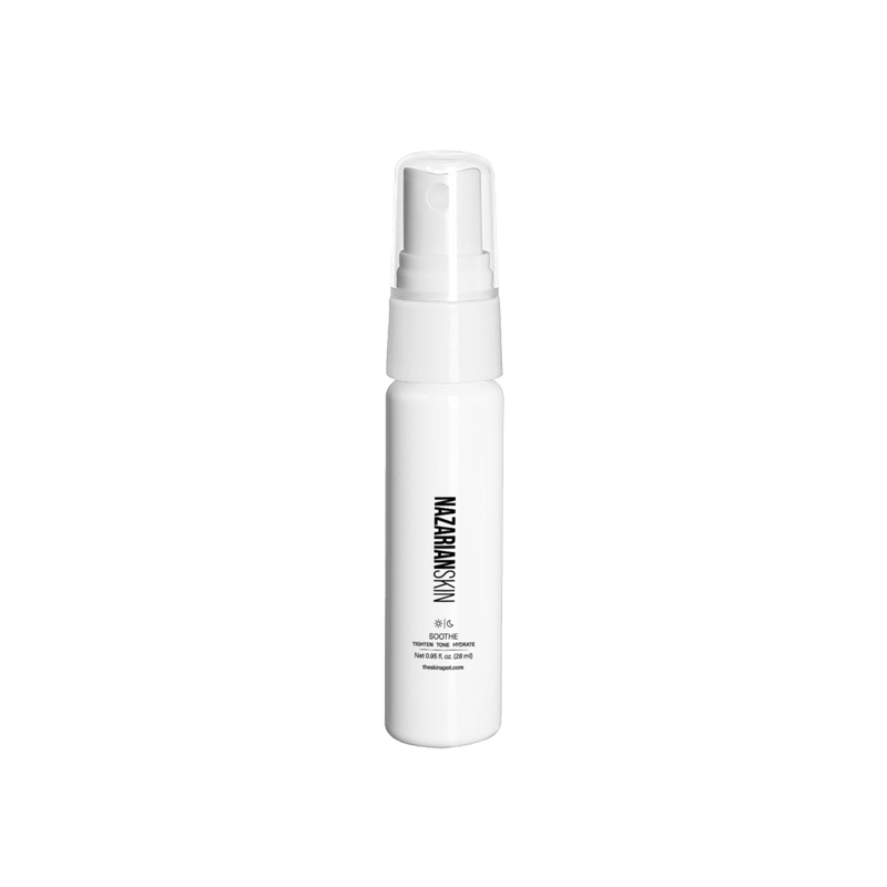 NazarianSkin soothe antioxidant face mist travel size spray hydrates skin calms redness and supports skin barrier repair