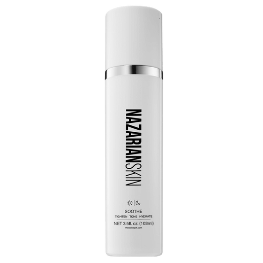 NazarianSkin soothe antioxidant face mist hydrates skin calms redness strengthens barrier and improves smooth texture daily