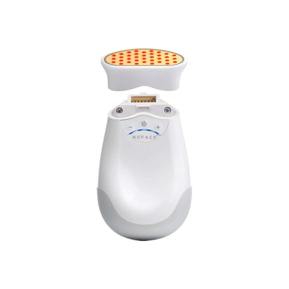 NuFACE Trinity Wrinkle Reducer Attachment detached from device, showing LED head for targeted eye and mouth wrinkle care use