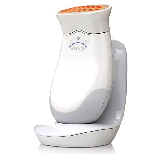 NuFACE Trinity Wrinkle Reducer infographic shows LED attachment benefits for firming, toning, and smoothing facial lines use