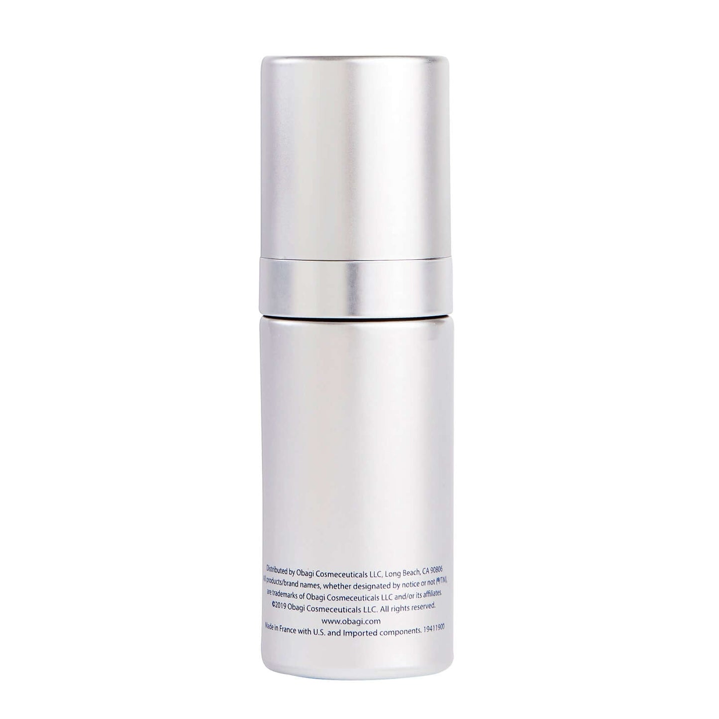 Obagi ELASTIderm Facial Serum back bottle view showing 1 oz packaging for smoother, firmer-looking skin and elasticity care.