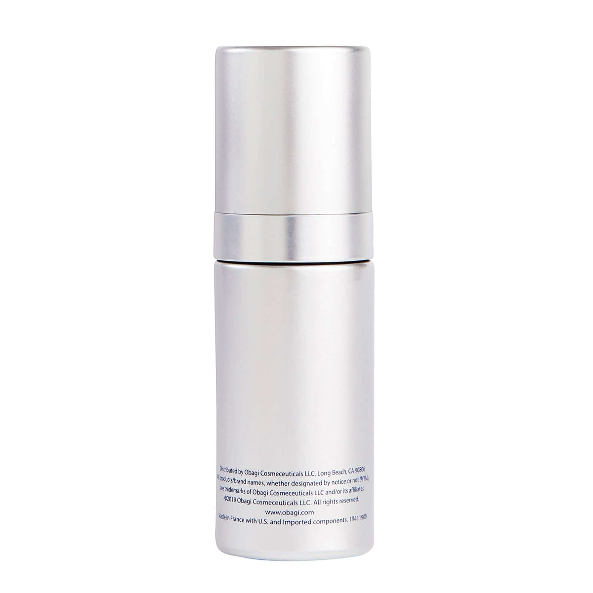 Obagi ELASTIderm Facial Serum back bottle view showing 1 oz packaging for smoother, firmer-looking skin and elasticity care.