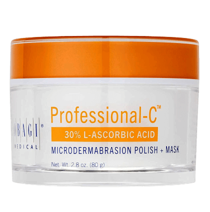 Obagi Professional-C Microdermabrasion Polish + Mask jar with 30% L-ascorbic acid for brightening and smooth texture care...