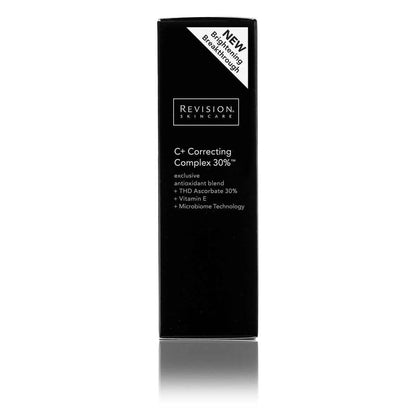 Revision Skincare C+ Correcting Complex 30% vitamin C serum outer box front packaging antioxidant formula