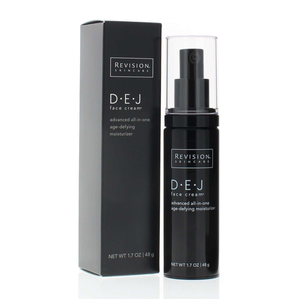 Revision Skincare DEJ face cream 1.7oz pump bottle with packaging box advanced firming moisturizer formula