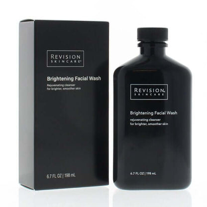 Revision Brightening Facial Wash gently exfoliates skin removes impurities and promotes a smoother brighter complexion