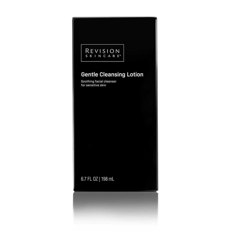 Front of Revision Skincare Gentle Cleansing Lotion 6.7 oz box for soothing facial cleansing of sensitive skin daily use