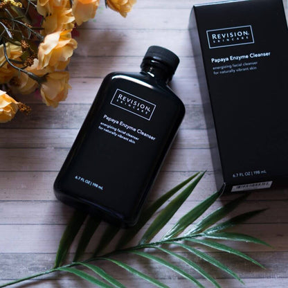Revision Skincare Papaya Enzyme Cleanser energizing facial wash helps gently exfoliate and refresh skin for a vibrant look