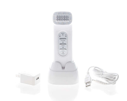 Saian FirmAge Portable RF device with USB cord and adapter supports collagen stimulation for firmer-looking skin care use RF