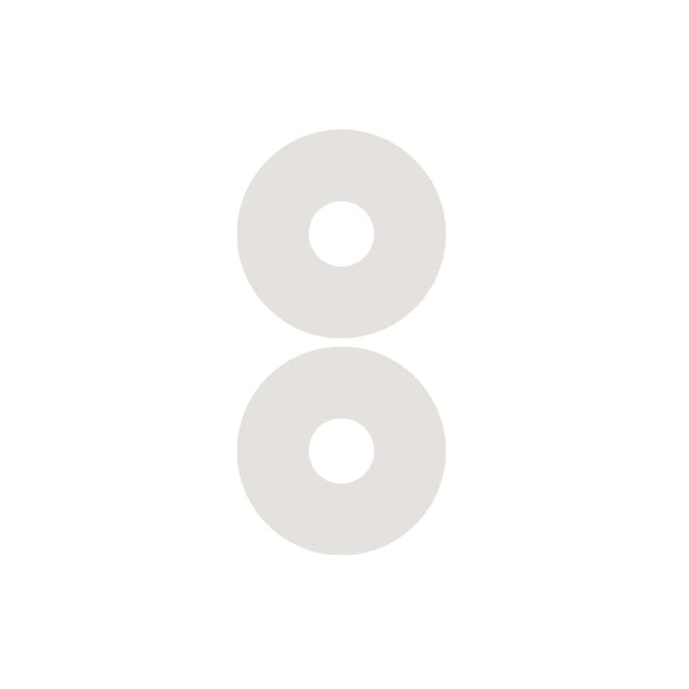 Two Silagen areola circles clear, medical-grade silicone nipple scar treatments for breast surgery recovery
