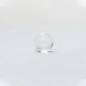 Silagen umbilical sphere shown on white background, a medical-grade silicone sphere designed for belly button scar coverage.