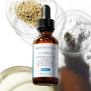 SkinCeuticals C E Ferulic 30 ml vitamin C serum bottle with dropper, brightens dull skin and helps reduce fine lines now