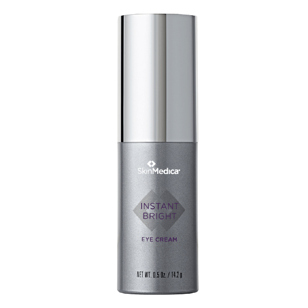 SkinMedica Instant Bright Eye Cream bottle for dark circles, under-eye brightness, puffiness, and smoother eye area care use