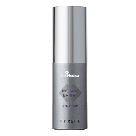 SkinMedica Instant Bright Eye Cream bottle for dark circles, under-eye brightness, puffiness, and smoother eye area care use