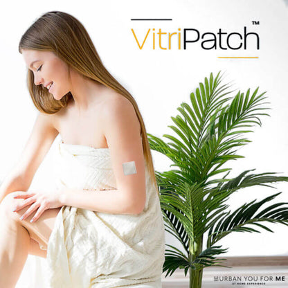 VitriPatch vitamin patch applied on skin for daily use as a convenient no-pill supplement for overall wellness